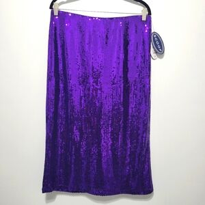 Scoop Sequin Midi Pencil Skirt